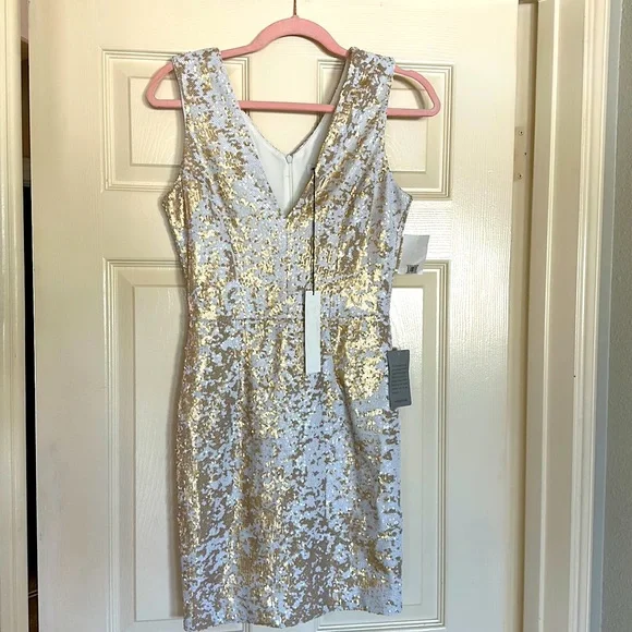 green emerald velvet dress Jackie Pinafore Sequin Dress White/Gold